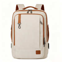 Mochila para Computadora Portátil, Resistente al Agua, con Puerto USB, para Viajes de Negocios, para Hombres y Mujeres