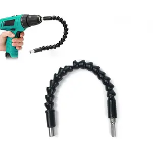 1pc Reparatur werkzeuge Flexible Wellen bits Verlängerung schrauben dreher Bit halter Connect Link Elektronik bohrer 1/4 "Sechs kant schaft Schwarz 295mm