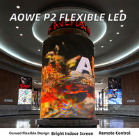 Module d'écran LED flexible P2.5, panneau LED souple et pliable pour la publicité sur colonnes courbes