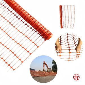 Valla de Seguridad Ligera de HDPE de América del Sur, 1X50 Yardas, Color Naranja, para Seguridad en la Construcción - Product Image 1