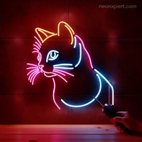 Pabrik lampu Neon berbentuk khusus karakter bercahaya papan reklame lampu Led strip Logo Internet dekorasi selebriti latar belakang