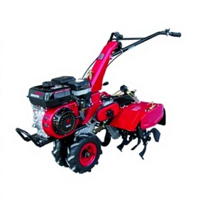 Motoculteur agricole à essence rouge 3 rangs avec semoir et pulvérisateur, conception compacte, poignée ergonomique, garantie 1 an - Product Image 1