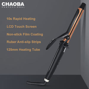 Fer à boucler professionnel en céramique à grand diamètre 26mm 32mm 38mm pour grandes boucles, <span class=keywords><strong>baguette</strong></span> à cheveux avec température réglable, styler capillaire - Product Image 2