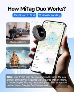 MiLi MiTag <span class=keywords><strong>Duo</strong></span> para Rastreador, Compatible con iOS y Android, Localizador de Llaves, Rastreador de Equipaje, Localizador de Objetos, Resistente al Agua IP67, Compatible con Find My y <span class=keywords><strong>Google</strong></span> - Product Image 3