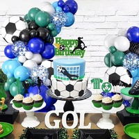 Kit de Décoration de Fête Thème Football en Latex et Aluminium pour Anniversaire de Garçons et Matchs de Football