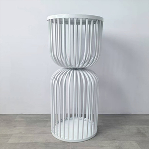 Trang Trí Đám Cưới Plinths Trắng Vòng Xi Lanh Hoa <span class=keywords><strong>Plinth</strong></span> Hiển Thị Đứng Bệ Hoa Đứng Cho Đám Cưới Đảng Sự Kiện - Product Image 3