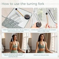 Diapasons de méditation en métal lestés/non lestés 128Hz 136.1Hz 432Hz 528Hz, outils de sonothérapie, ensemble de guérison, modèle LRTF, boîte