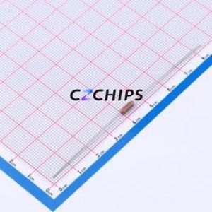 RN55D1000FB14 <b>Through</b>-<b>Hole</b> <b>Resistor</b> <b>Through</b> <b>hole</b> Component (THT),D2.3xL6.1mm Metal Film 100Ohm 1% 125mW - Product Image 2