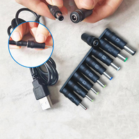 Convertisseur de prises d'alimentation CC universel 8in1 5.5X2.1mm 5521 femelle à 6040 6330 5525 5521 5517 4817 4017 35135 connecteur mâle
