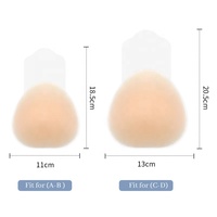 Cubiertas de Pezón Reutilizables para Mujer de Talla Grande, para Senos Grandes, con Hebilla Delantera, Reutilizables, Impermeables, de Silicona