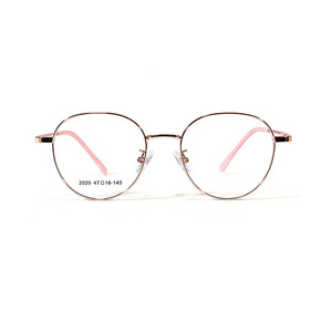 Montures de lunettes rondes en métal Danyang, monture complète, légères, unisexes, verres en plastique pour hommes et femmes - Product Image 4