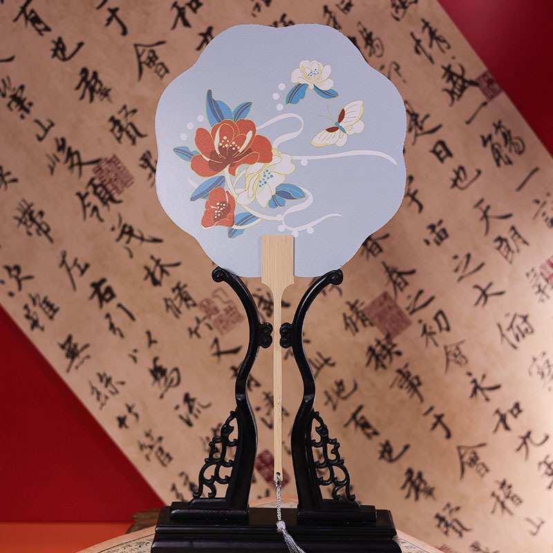 Carte blanche antique-huit-fumée brune