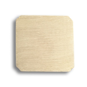 High End <b>Small</b> Size Square Shape Own Brand Gold Color Scratch Resistant Nameplate - Product Image 3