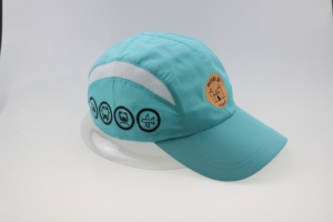 OEM Custom Printing Logo Breathable Lightweight Nylon Outdoor Hiking Quick Dry 5 Panel Running Sports Caps - Product Image 2