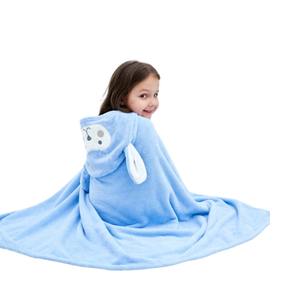 A-Class Coral Fleece Infant Peignoir Serviette <span class=keywords><strong>de</strong></span> <span class=keywords><strong>bain</strong></span> à capuche portable pour enfants Motif carré Vente en gros Cartoon Baby Swimming <span class=keywords><strong>Cape</strong></span> - Product Image 5