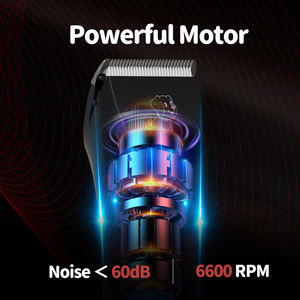 カスタムロゴ高速USB充電式ペットヘアトリマー低ノイズコードレス犬猫グルーマープロセラミックABS漫画 - Product Image 4