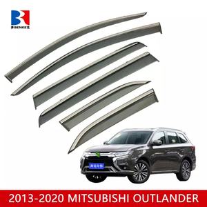 Accessoires de voiture pour Mitsubishi Outlander 2013-2020, déflecteur de vent, 6 pièces, visière de fenêtre, pare-soleil, pare-pluie - Product Image 2