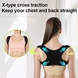 Correcteur de posture confortable, réglable, léger et durable en polyester et nylon, avec soutien pour les épaules et fermeture auto-agrippante pour - Product Image 4