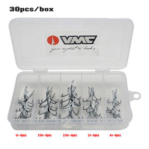 <span class=keywords><strong>Vmc</strong></span> 30 pièces/ensemble 40 pièces/ensemble Combo d'hameçons de pêche Hameçons triples renforcés 9626 <span class=keywords><strong>Vmc</strong></span> Kit d'hameçons - Product Image 5