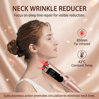 Appareil multifonctionnel de raffermissement du visage, lumière rouge, chauffage, élimination des rides, lifting cutané, masseur, améliore l'efficacité des soins de la peau