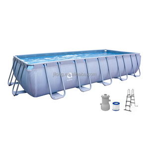 Jilong Avenli Offres Spéciales 5.4m x 2.5m x 1.0m cadre <span class=keywords><strong>rectangulaire</strong></span> en acier revêtement de <span class=keywords><strong>piscine</strong></span> grand conteneur <span class=keywords><strong>piscine</strong></span> famille <span class=keywords><strong>piscine</strong></span> dans le jardin - Product Image 1