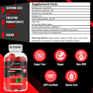 Gummies pré-entraînement vegan fournis par l'usine, fournissant de l'énergie, renforçant les muscles, gummies à la créatine monohydratée - Product Image 2