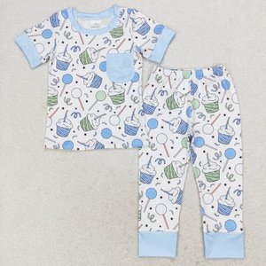 ชุดเสื้อผ้าสำหรับเด็กผู้ชายวัยหัดเดินชุดลายกระบองเพชรสีเขียวบูติกสำหรับฤดูใบไม้ร่วง - Product Image 6