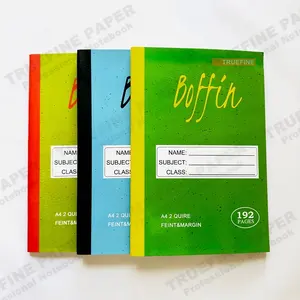 学生のための安い2 Quire Feint & margin Sewn Binding A4A5スクールカウンターブック