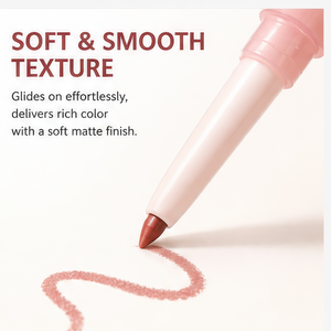 Crayon à lèvres crémeux nude waterproof, vegan, anti-transfert, pour maquillage quotidien, avec logo personnalisé - Product Image 2