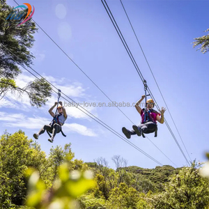 Kit de tyrolienne robuste personnalisé avec accessoires complets pour parcs d'attractions, tyroliennes, Flying <span class=keywords><strong>Fox</strong></span>, Zip Wire - Product Image 3