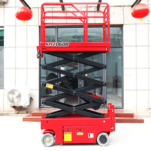 Plataforma Elevadora de Tijera Hidráulica Autopropulsada Haolong HL-SJJ-10M con Mesa de 2100x1100 mm para Empresas de Publicidad - Product Image 4