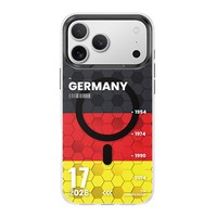 Coque magnétique BENKS D3 pour iPhone 17 Pro, thème football, en TPU antichoc - German Will