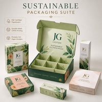 Boîte d'expédition en carton ondulé écologique avec UV sélectif, accessoires, boîte d'emballage pliable en papier recyclable pour abonnement avec séparateur