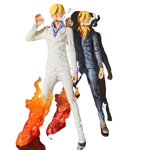 Statuette <span class=keywords><strong>Anime</strong></span> in Vendita, Figura di Sanji Bianco e Nero in PVC, Ornamento One Piece, Giocattolo del Mondo Fantasy, Accessorio Figurina One Piece in Scatola - Product Image 1