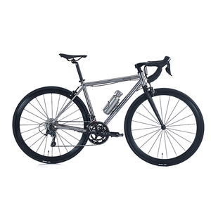 Bicicleta de Carretera de 11 Velocidades Resistente a la Corrosión, Bicicleta de Carreras Muy Ligera con Manillar Curvo de Aleación de Titanio y Ruedas Delanteras de Fibra de Carbono - Product Image 2