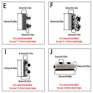 Pince de câble en acier réglable de 1 à 4mm pour le verrouillage des accessoires d'éclairage des plantes en <span class=keywords><strong>pot</strong></span> - Product Image 5