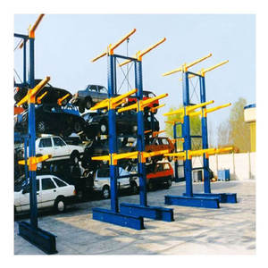 Scaffalature Industriali a Doppio Lato Impilabili in Acciaio di Alta Qualità per Magazzino, Scaffali a Sbalzo Resistenti per Esterni - Product Image 2