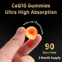 Gummies multivitaminées sans sucre CoQ10 OEM/ODM - Supplément de coenzyme Q10 à absorption élevée, gummies au collagène et aux vitamines