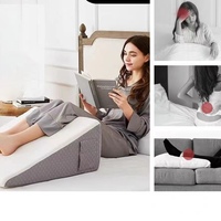 Oreiller en forme de coin en gros, triangle, housse en couche d'air, coussin de lecture en mousse à mémoire de forme pour dormir, reflux acide après chirurgie