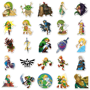 50 autocollants en vinyle découpés sur mesure en usine |   Autocollants de personnages de jeux de haute qualité et exquis pour ordinateurs portables et bouteilles d'eau - Product Image 4