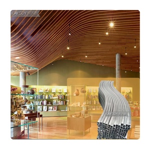 Tùy Chỉnh Nghệ Thuật Trang Trí Tấm Lợp Tấm Trần Battens Gỗ Nhôm Sóng Trần - Product Image 5