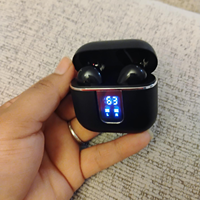 Auriculares inalámbricos verdaderos ANC + ENC, auriculares TWS de calidad de sonido HIFI, cancelación de ruido con pantalla Digital de potencia inteligente