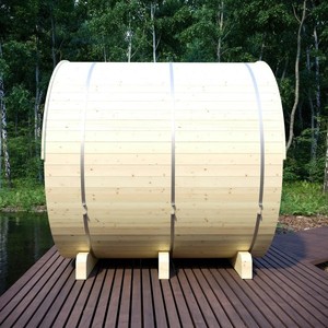 <span class=keywords><strong>Sauna</strong></span> en bois de pin naturel, <span class=keywords><strong>sauna</strong></span> extérieur en bois avec porte en verre et trou de ventilation - Product Image 1