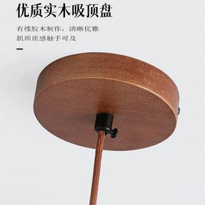 โคมไฟห้อยเพดานสไตล์วาบิซาบิแบบญี่ปุ่น ทำจากหินอ่อนสีเหลือง สายไฟยาว โคมไฟข้างเตียง โคมไฟตกแต่งพื้นหลัง โคมไฟระย้า - Product Image 4