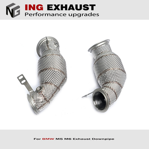ING-tubería de bajada catalítica de acero inoxidable, para <span class=keywords><strong>BMW</strong></span> F90, M5M6, M5, M6, F10, F12, 2011 T, 2016-4,4 - Product Image 2