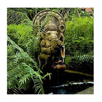 Statue de sculpture en marbre Ganesh de grande taille, décorative pour jardin extérieur, design moderne fait à la main, fabricant direct