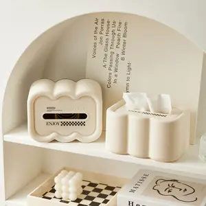 Kotak penyimpanan meja kopi serbet rumah hadiah dekorasi tempat tisu toilet pemegang kertas