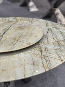 <span class=keywords><strong>Mesa</strong></span> <span class=keywords><strong>redonda</strong></span> de piedra de lujo con muebles de piedra de primera calidad de doble tapa <span class=keywords><strong>para</strong></span> mesas de comedor elegantes <span class=keywords><strong>para</strong></span> hoteles y hogares Fabricante superior - Product Image 2