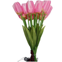 Lampes LED durables en gel de silice, lumière solaire LED en forme de tulipe, plante, rose, piquet, lampe de pelouse pour jardin carré, paysage, lampes LED