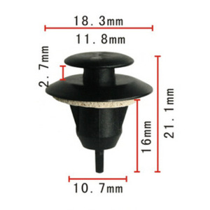 Guangyi Parts <b>Bumper</b> Fastener <b>Clip</b> 52161-16010 Plastic For Camry Reiz Crown Vigo Hilux - Product Image 2